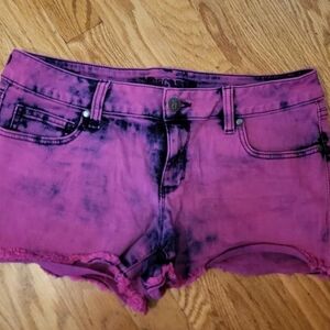 Juniors Decree Pink Jean Shorts Size 11